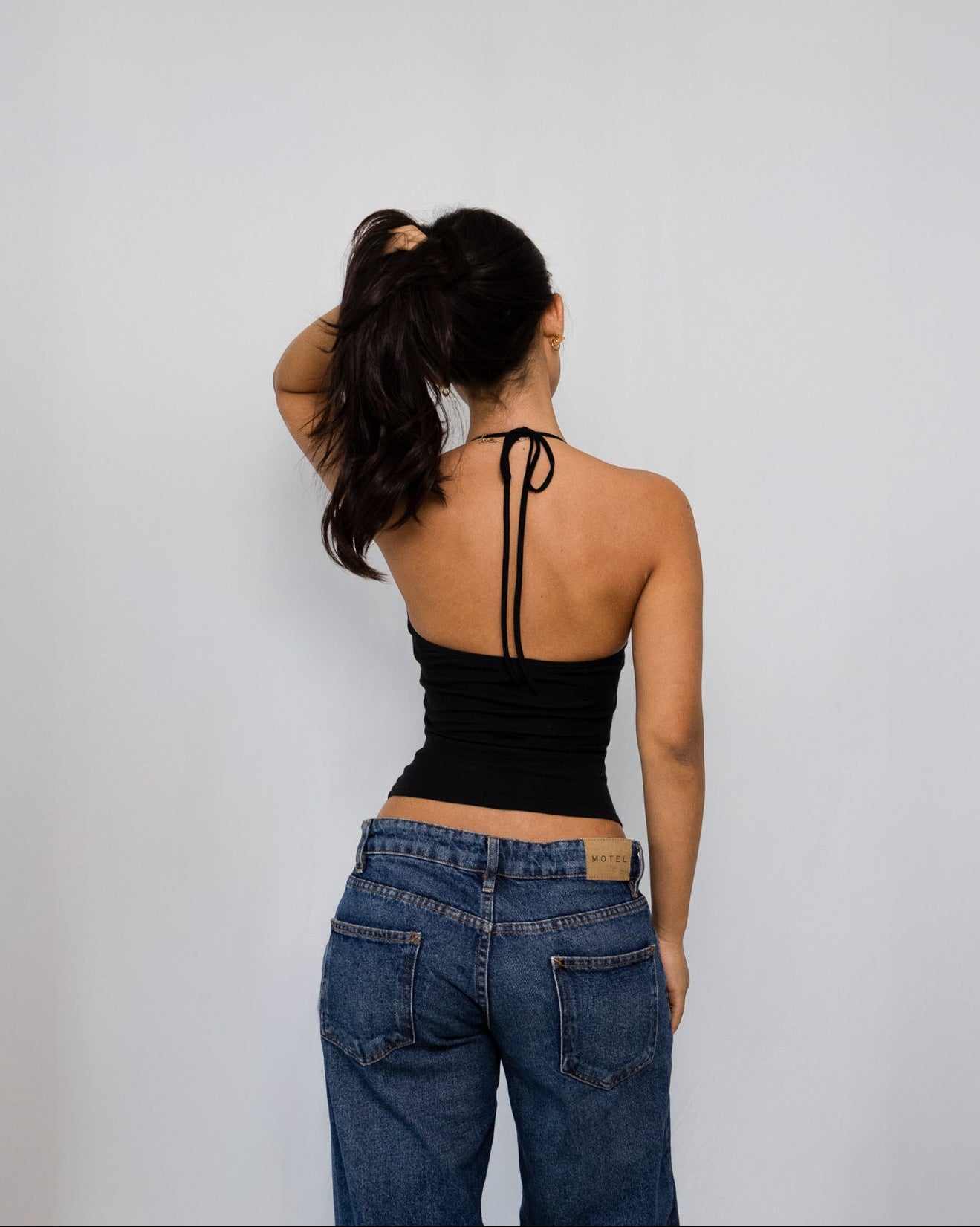 Longline Sculpt Halter Neck Top